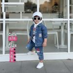 طقم جينز رباعي مطبوع