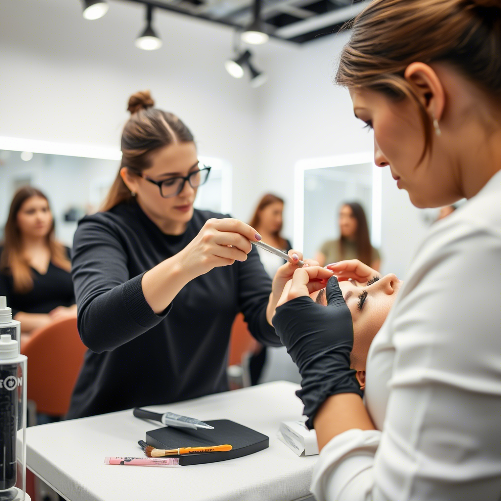 دورة تقنيات الرموش والحواجب الاحترافية