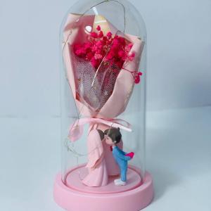 بوكية الورد المضيء بالحجاره