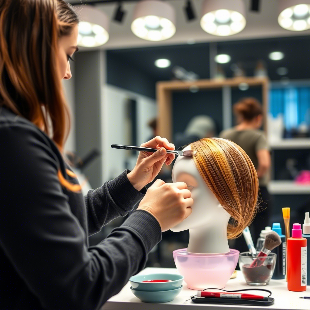 دورة تقنيات صبغ الشعر المتقدمة