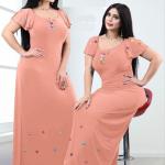 عبايه بيت دلع الوان مطعمه ورد