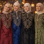 عبايه فروع مع ورود قطيفه الوان