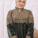 عبايه قطيفة هايدي الوان نقشه سمبوسكه