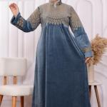 عبايه قطيفة هايدي الوان نقشه سمبوسكه