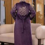 عبايه قطيفه الملكه نقش ذهبي بالكامل