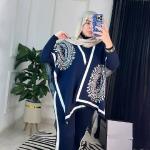 السوت 3 قطع ساده في مشجر الوان