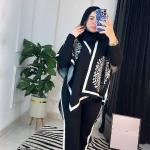 السوت 3 قطع ساده في مشجر الوان