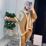 السوت 3 قطع ساده في مشجر الوان