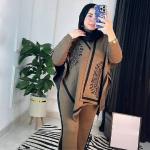 السوت 3 قطع ساده في مشجر الوان