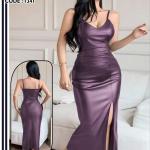 فستان جلد ساده الوان