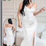 فستان جلد ساده الوان