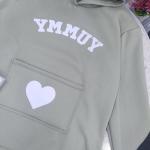 سويت شيرت قلب ميلتون الوان