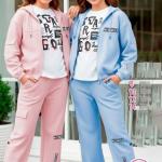 طقم بناتي 3 قطع مطبوع