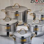 طقم استيل بونيرا تركي ذهبي