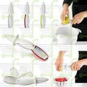 عصارة ليمون و برتقال يدوية + مبشرة ألوان متعددة