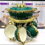 طقم صيني شوربه تاج