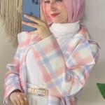 طقم 4 قطع بلورو طويل مطبوع