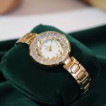 ساعات معدن استيك رفيع نقش داخل القرص الوان