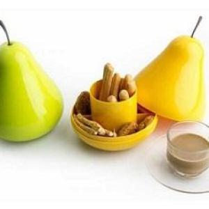 علبة تخزين على شكل كمثرى متعددة الأستخدامات