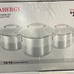 طقم استنلس مقاس 32 3 حلل