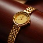 ساعه استيك معدن مضلعات الوان