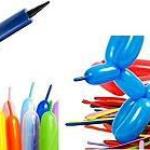 بالونة طويلة منفاخ + 20 قطعة ألوان