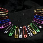 دبوس طرح مشبك ألوان ميتالك