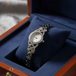 اسوره ساعه بلاسترس ذهبي وفضي الوان