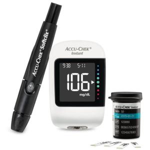 جهاز قياس نسبة السكر فى الدم ماركة أكيو-تشيك إنستانت ACCU-CHEK Instant المانى الصنع + 10 شرائط هدية