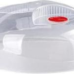 غطاء أطباق داخل المايكروويف 1 قطعة شفاف الوطنية