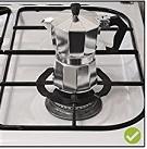 حامل كنك معدن للبوتاجاز 1 قطعة أسود