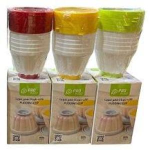 قالب حلويات بالغطاء صغير 6 قطع ألوان متعددة برو بلاست