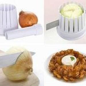 قطاعة بصل شرائح زهرة