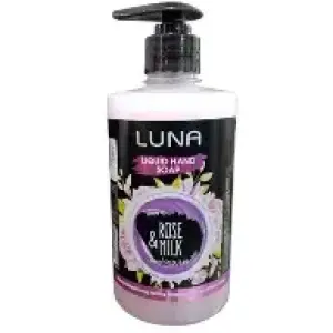 لونا هاند ووش ورد وحليب 500مل