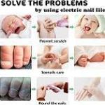 مبرد أظافرالأطفال 6 × 1 بالبطارية