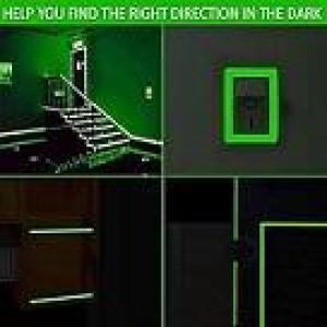 شريط لاصق مضيئ فسفورى 1 سم × 5 متر 1 قطعة فسفورى