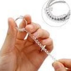 سوسته سيليكون لتضيق الخواتم 10سم 4 قطع شفاف