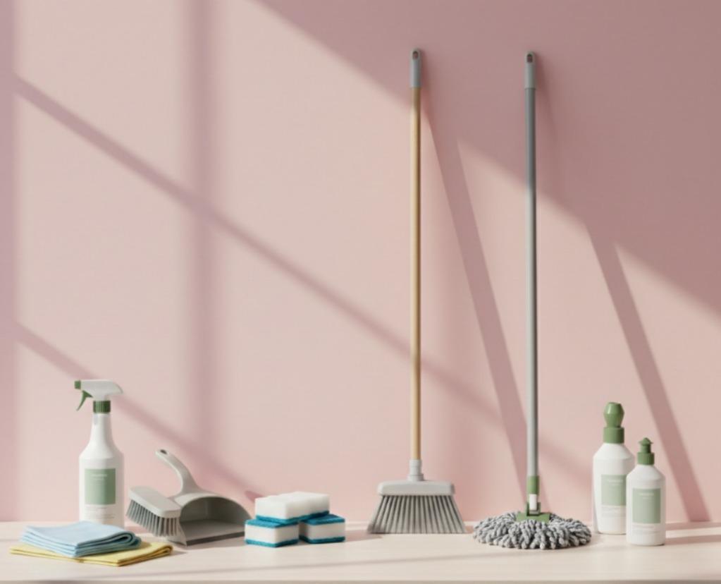 مستلزمات التنظيف المنزلي