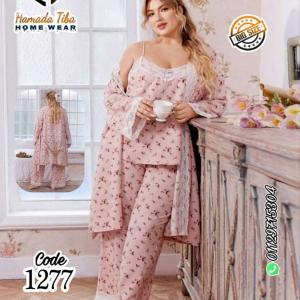 بيجامه 3 قطع بيج سايز