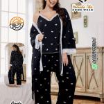 بيجامه 3 قطع بيج سايز