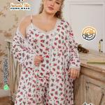 بيجامه 3 قطع بيج سايز