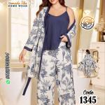 بيجامه 3 قطع بيج سايز