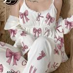 بيجامة ريب مضلع