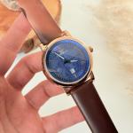 ساعات  جلد ارماني بني في كره ارديه زرقاء