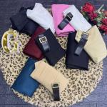 تونيك فتحه من ع الجنب و  جيبه وحزام ومعصمين