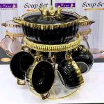 طقم صيني شوربه تاج