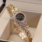 اسوره ساعه بلاسترس ذهبي وفضي الوان