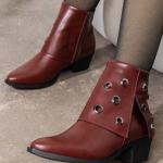 هاف بوط جلد كلاسيك موديل حديث