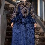 عبايه فروع مع ورود قطيفه الوان