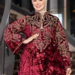 عبايه فروع مع ورود قطيفه الوان